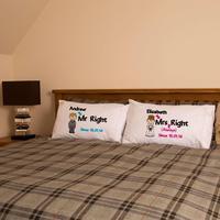 Personalised Mr Right & Mrs Always Right Pillowcase Set