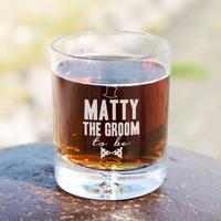 Personalised Groom To Be Tumbler Glass