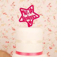 Personalised Star Cake Topper