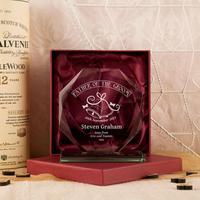 Personalised Father Of The Groom Glass Skye Facet