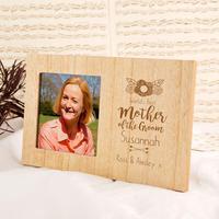 Personalised Mother of the Groom Wooden Photo Frame