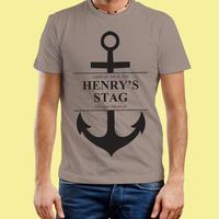 Personalised Ship Faced Mens T-Shirt