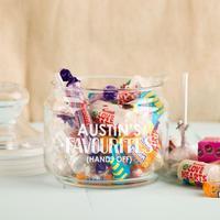 personalised favourite sweets glass jar