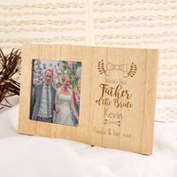 Personalised Worlds Best Father of the Bride Frame