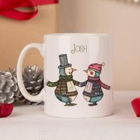 Personalised Penguin Mug