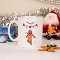 Personalised Gingerbread Man Mug