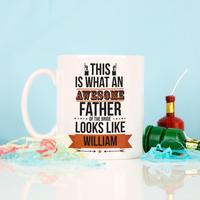 Personalised Awesome Father of the Bride Mug