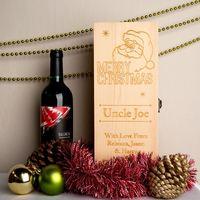 Personalised Christmas Wine Box