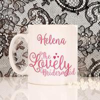 Personalised Lovely Bridesmaid Mug