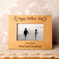 Personalised Mothers Day Oak Frame