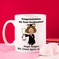 personalised graduation mug for her