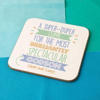 personalised best godsonjust ask coaster