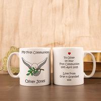Personalised Communion Dove Mug