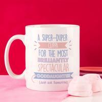 personalised best goddaughterjust ask mug