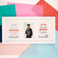 Personalised The World Is Your Oyster Graduation 3 Aperture Frame
