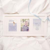 Personalised Baby and Child Memorial Print: Boy Angel Design 3 Aperture Frame