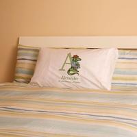 Personalised Alphabet Illustration Pillowcase