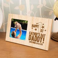 Personalised First Fathers Day Photo Frame