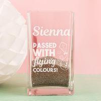 Personalised You Passed Glass Vase
