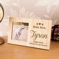 Personalised Run Free Pet Memorial Photo Frame