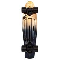 penny metallic fade complete skateboard blackgold 22