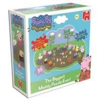 peppa pig giant muddy puddle jigsaw puzzle 35 pieces