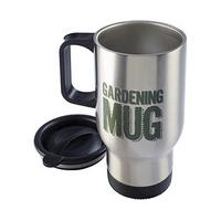 personalised insulated gardening mug stainless steel