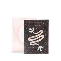 perfect match love birds wedding card