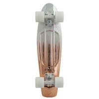 penny metallic fade complete skateboard whitecopper 22