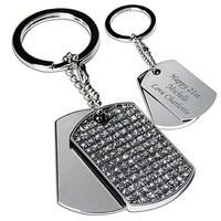 Personalised Diamante Keyring