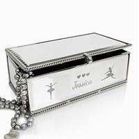 Personalised Girls Ballerina Jewellery Box