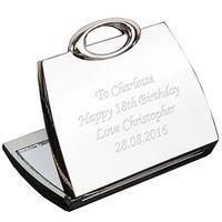 personalised handbag compact mirror