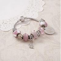 Personalised Sweet Pink Charm Bracelet