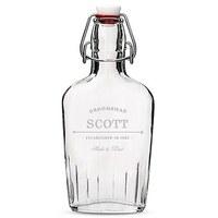 Personalised Clear Glass Flask for Groomsmen