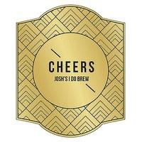 personalised beer bottle label gold metallic foil