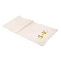 personalised off white linen table runner times square monogram 120 30 ...