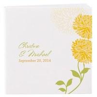 Personalised Zinnia Bloom Notepad Wedding Favour