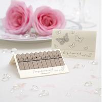 Pearl Pink or White Butterfly Seed Favours Pack - White