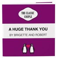 Personalised Notepad Favour with Penguin Couple