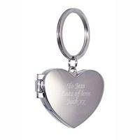 Personalised Heart Photo Keyring