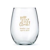 Personalised Stemless Wine Glasses - Large