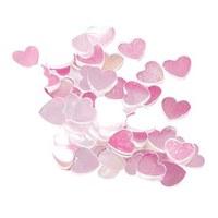 Pearlised Hollow Heart Irridescent