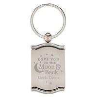 Personalised Photo Keyring Love You To The Moon And Back