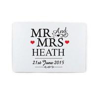 Personalised Mr & Mrs Plaque