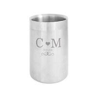 Personalised Monogram Stainless Steel Wine Cooler