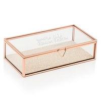 personalised glass jewellery box with rose gold youre like really pret ...