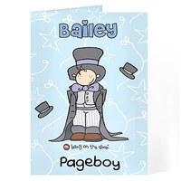 Personalised Page Boy Wedding Card