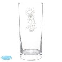 Personalised Me To You Page Boy Hi Ball Glass