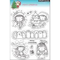 Penny Black Clear Stamp 5X7.5 Sheet-Mimi\'s Christmas 233384