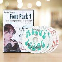 peerless designs book folding font set cd rom collection vol 6 7 8 and ...